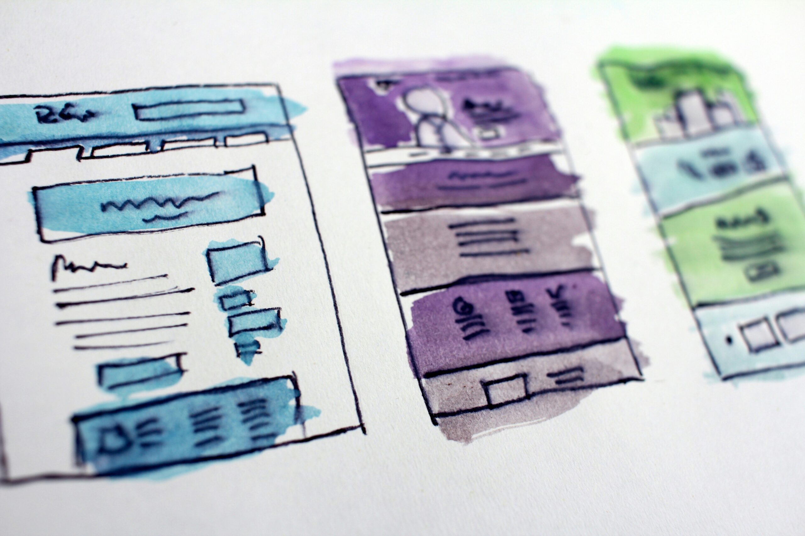 wireframing colors and typo
